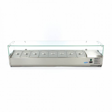 Хладилна витрина MAXIMA на плота 8xGN1/3 - 180 см