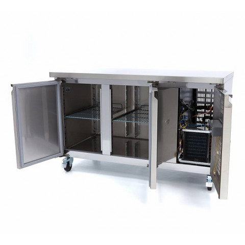 MAXIMA pаботна маса c фризер с 2 врати - 2x GN1/1
